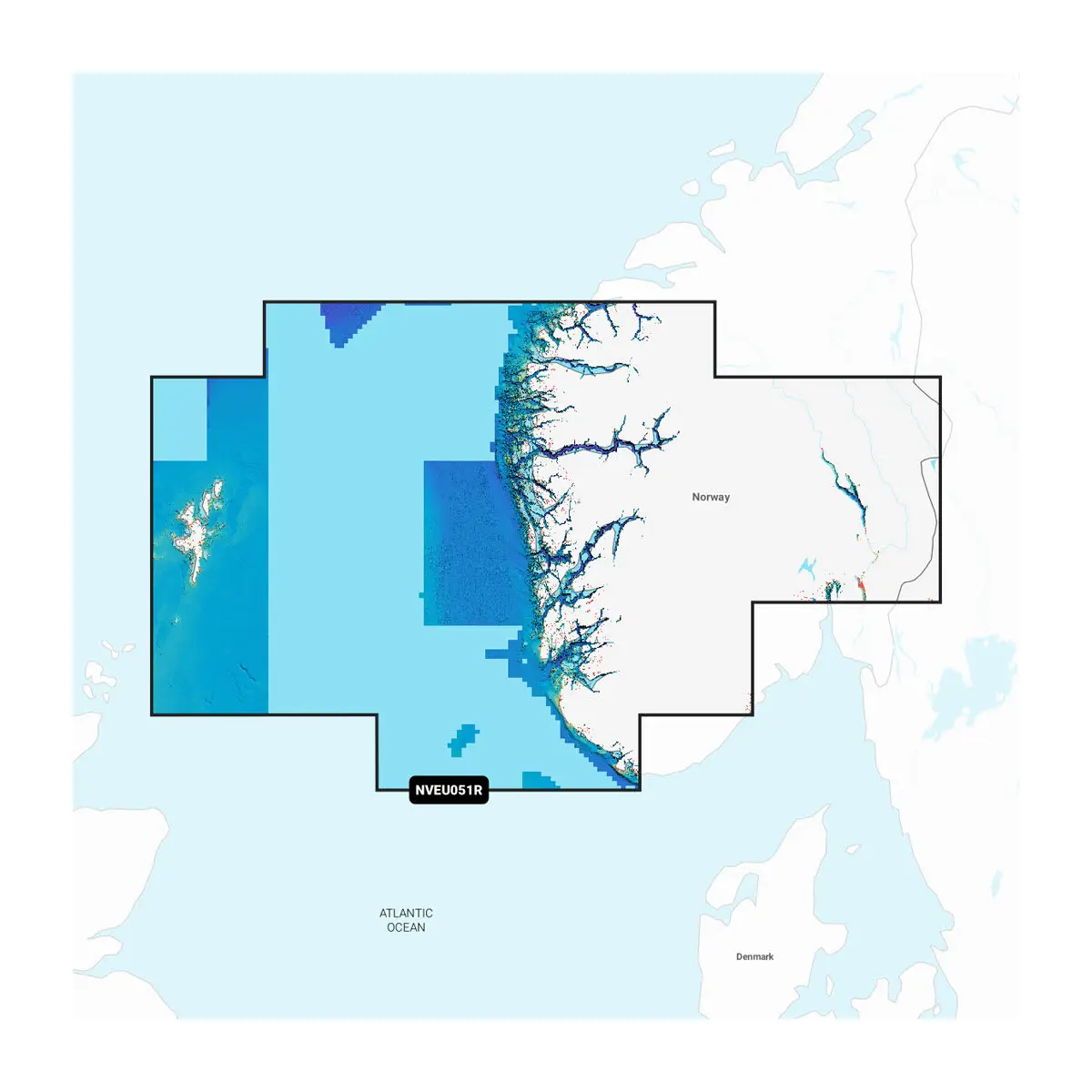 Norwegen, Lista bis Sognefjord – Seekarten
