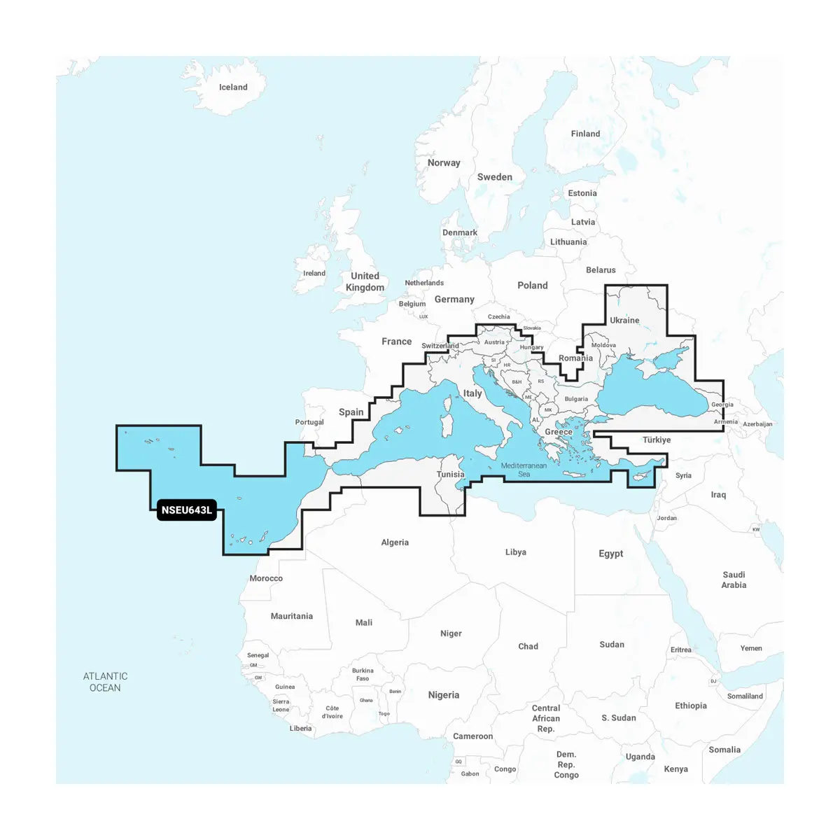 Mittelmeer & Schwarzes Meer – Seekarten