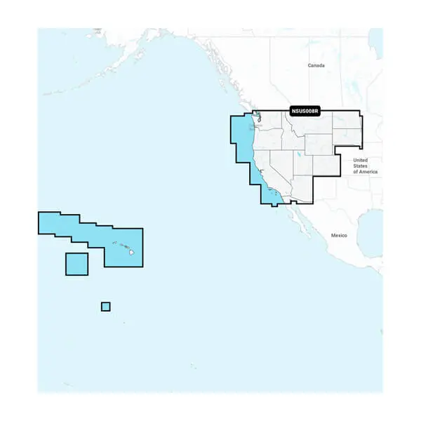 Westen der USA – Karten von Binnengewässern und Seekarten für die Küste