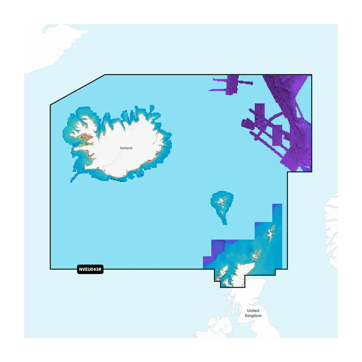 Island bis Orkney – Seekarten