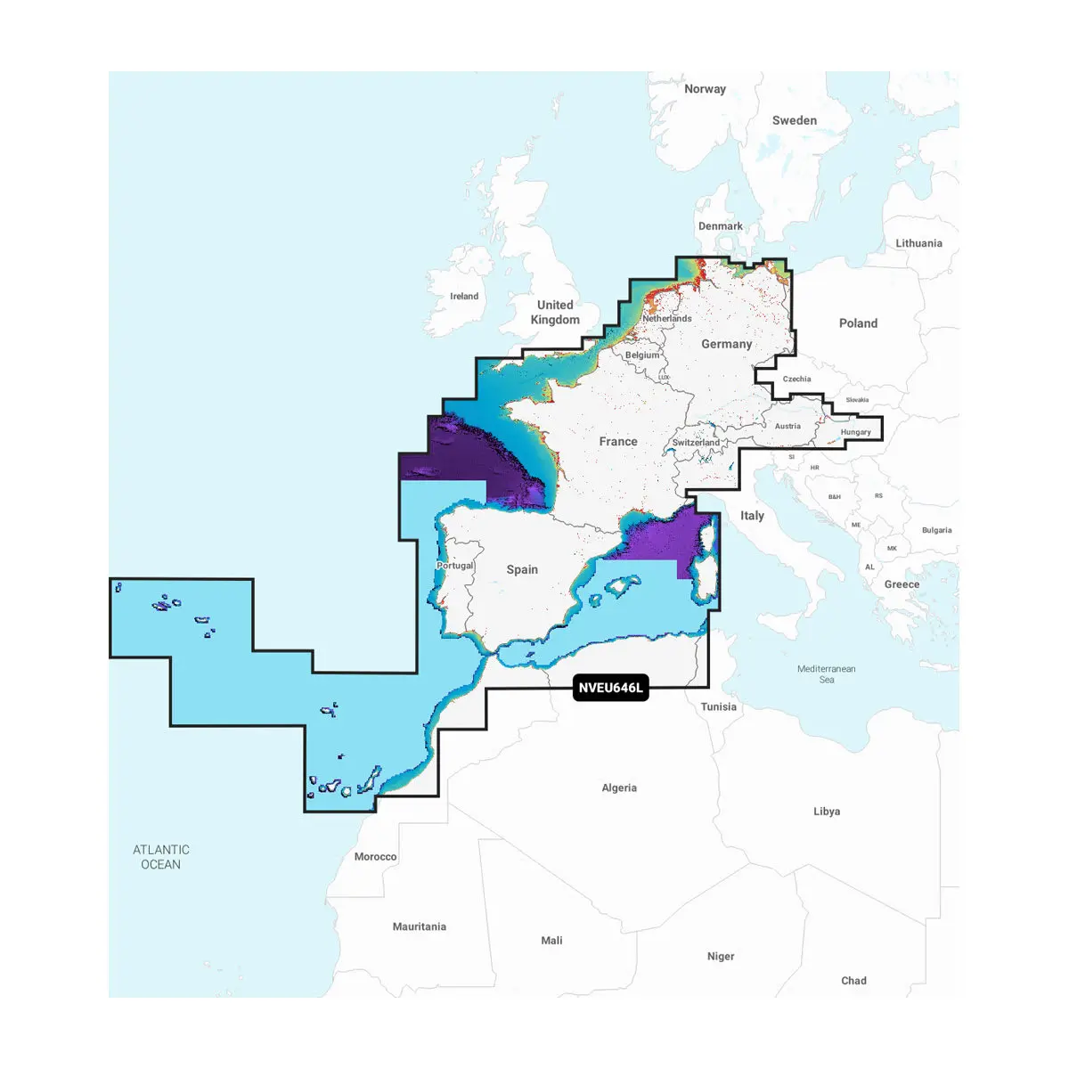 Europa, Zentral & Westen – Seekarten
