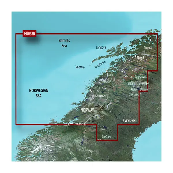 Norway, Trondheim to Tromso Charts