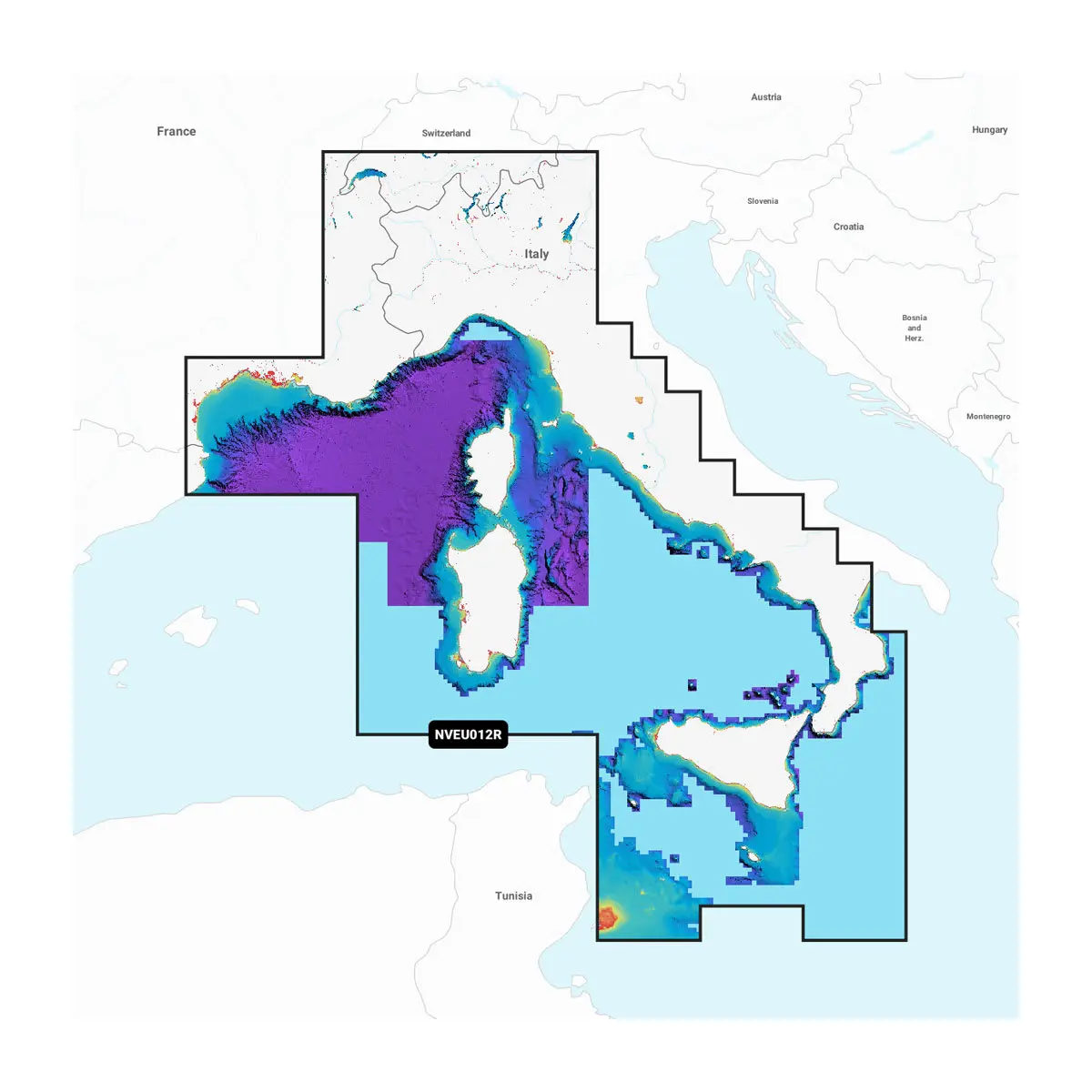 Mittelmeer, Zentral & Westen – Seekarten