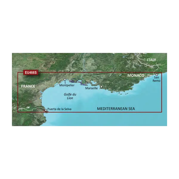 Golfe Du Lion, France to San Remo, Italy Charts