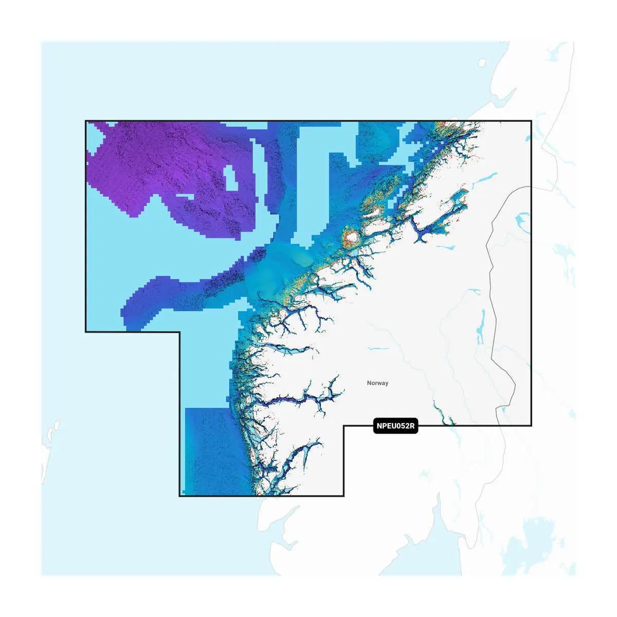 Norwegen, Sognefjord bis Svefjorden – Seekarten