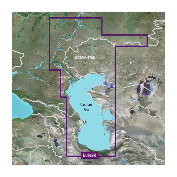 Caspian Sea, Volga River to Ulyanovsk and Orsk Charts