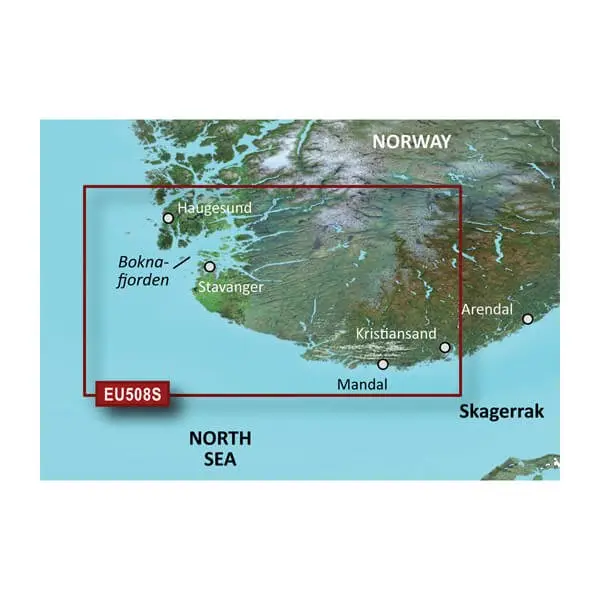 Norway, Kristiansand to Haugesund to Ryfylke Charts