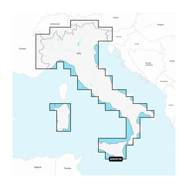 Italien, Seen und Flüsse – Karten von Binnengewässern