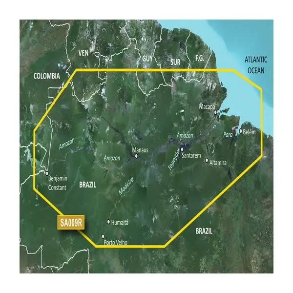 South America, Amazon River Inland Maps