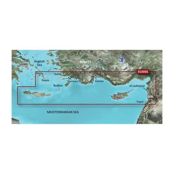 Eastern Mediterranean, Crete to Cyprus Charts