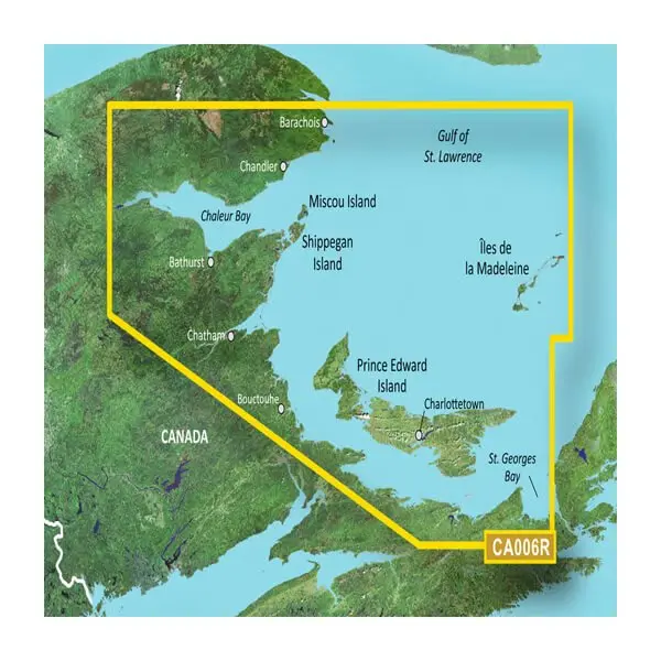 Canada, P.E.I. to Chaleur Bay Coastal Charts