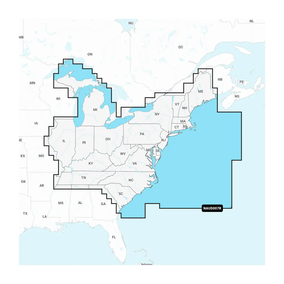 Osten der USA - Seekarten