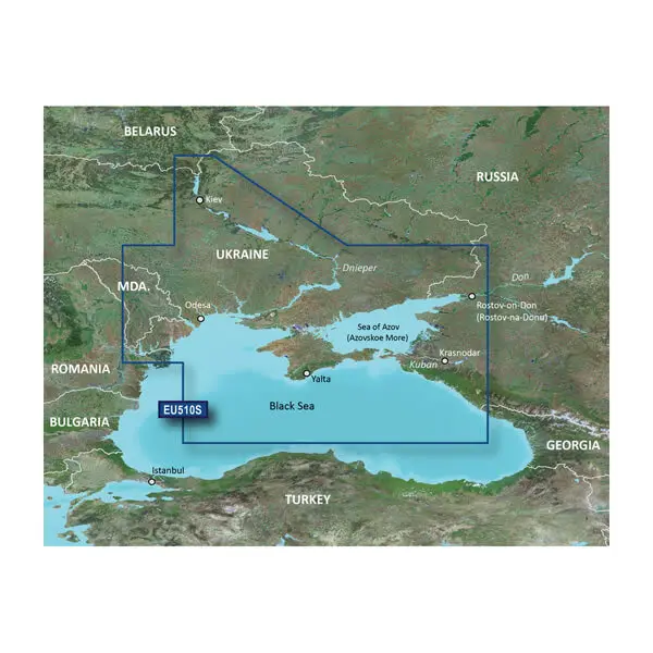 Dnieper River and Azov Sea Charts