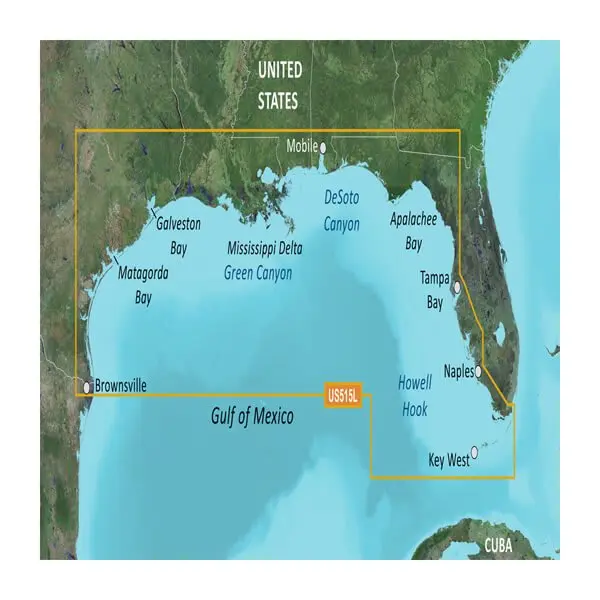 U.S., Brownsville, TX to Key Largo, FL Coastal Charts
