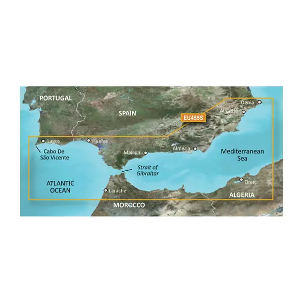 Spain, Alicante to Cabo de Sao Vicente Charts