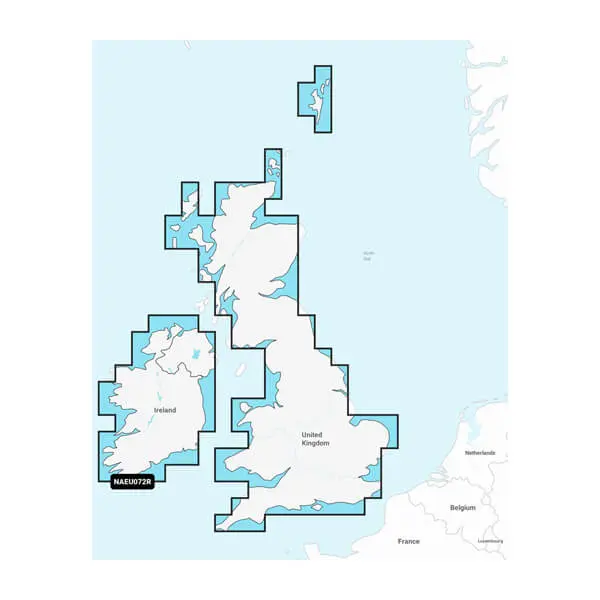 Großbritannien, Nordirland, Irland, Seen und Flüsse - Seekarten für Binnengewässer