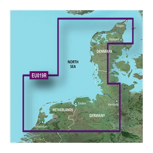North Sea, Alborg to Amsterdam Coastal and Inland Charts