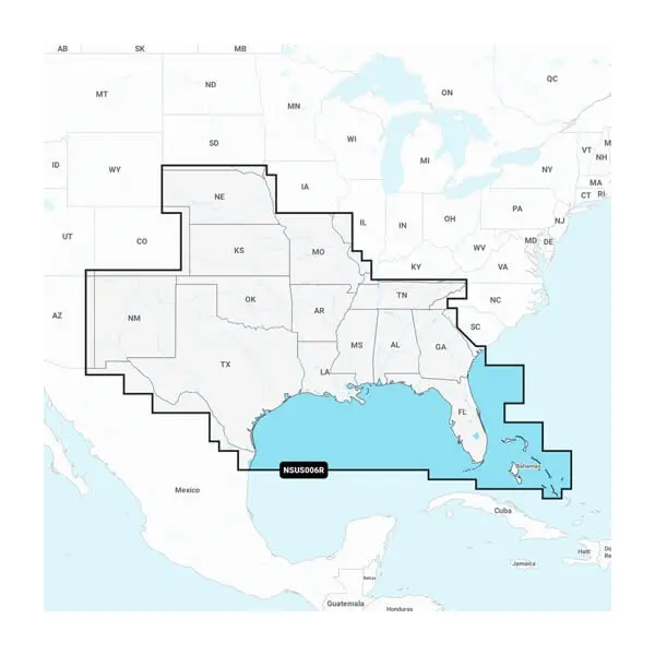 Süden der USA – Seen, Flüsse und Seekarten für die Küste
