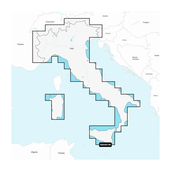 Italien, Seen und Flüsse - Karten von Binnengewässern