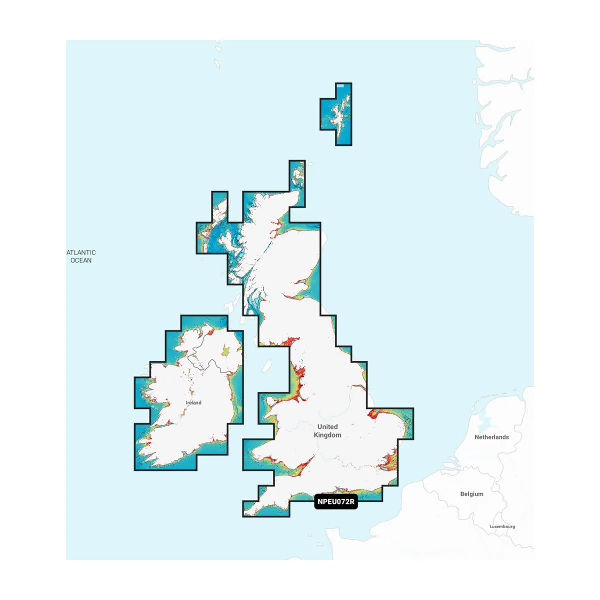 Großbritannien, Nordirland, Irland, Seen und Flüsse - Seekarten für Binnengewässer