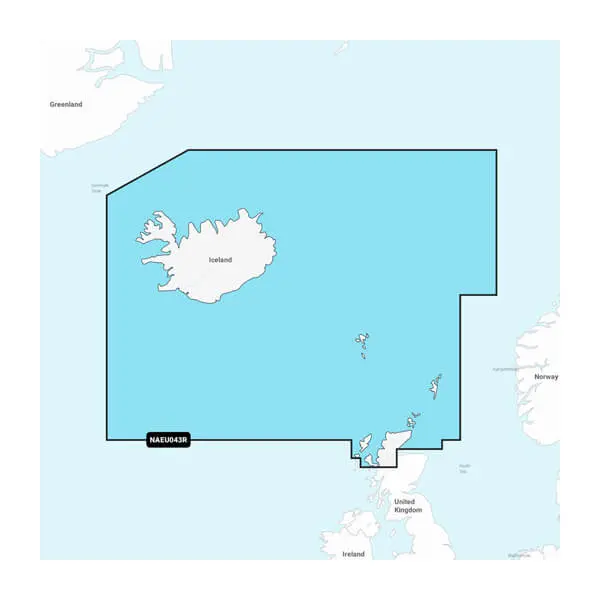Island bis Orkney - Seekarten