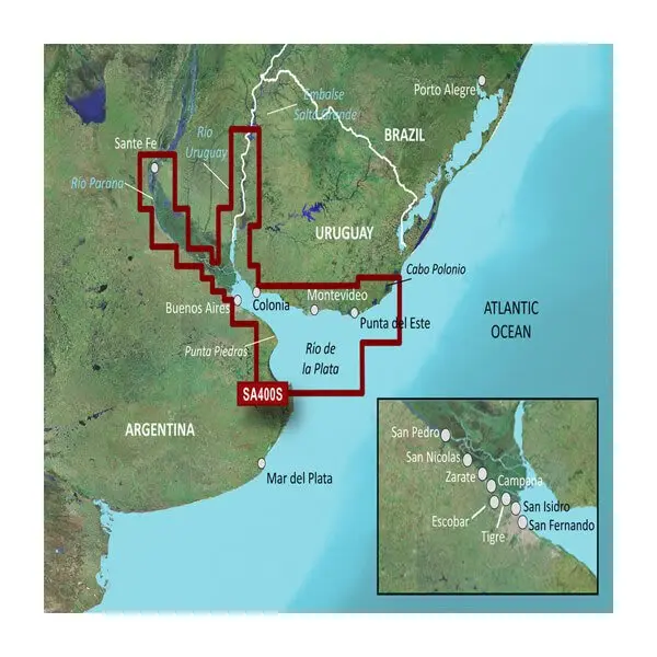 South America, Rio de la Plata Inland Maps