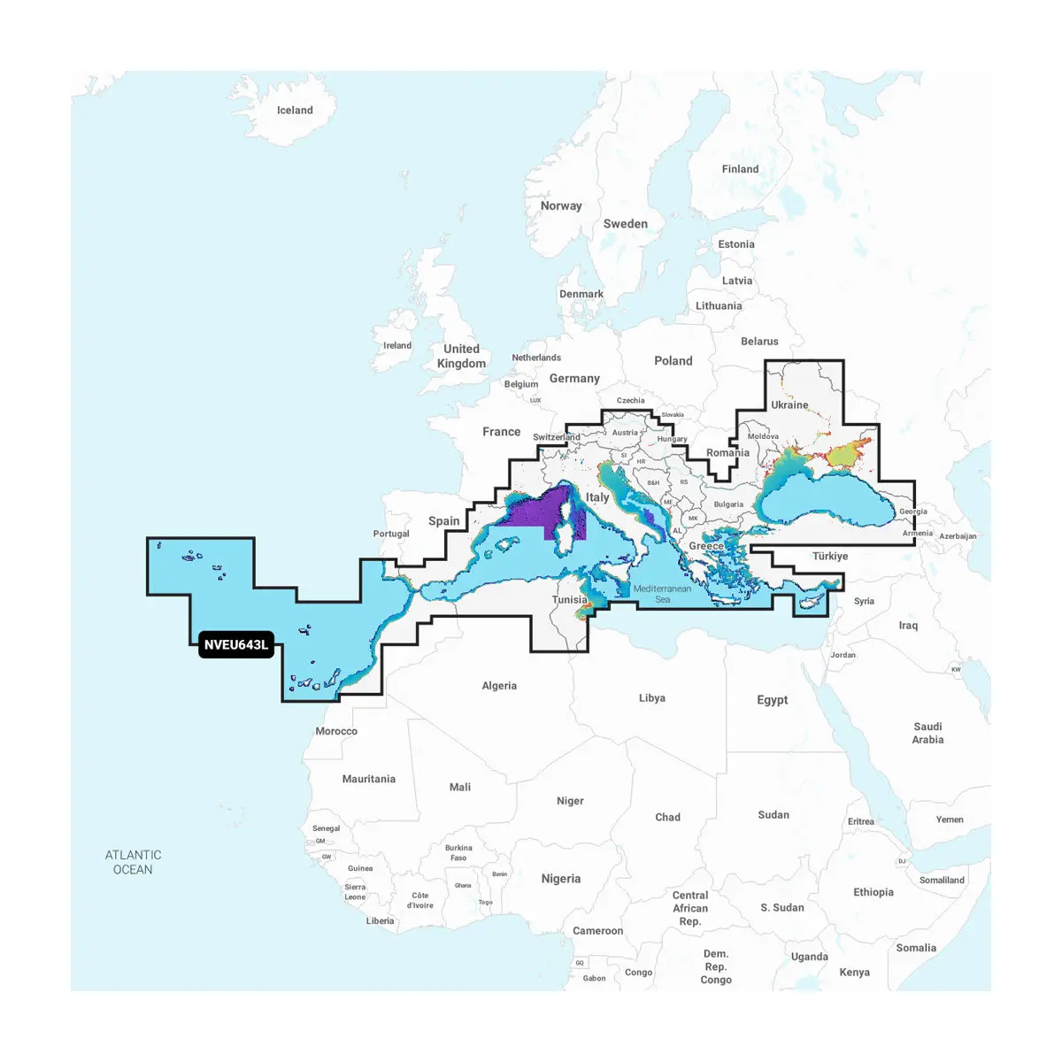 Mittelmeer & Schwarzes Meer – Seekarten