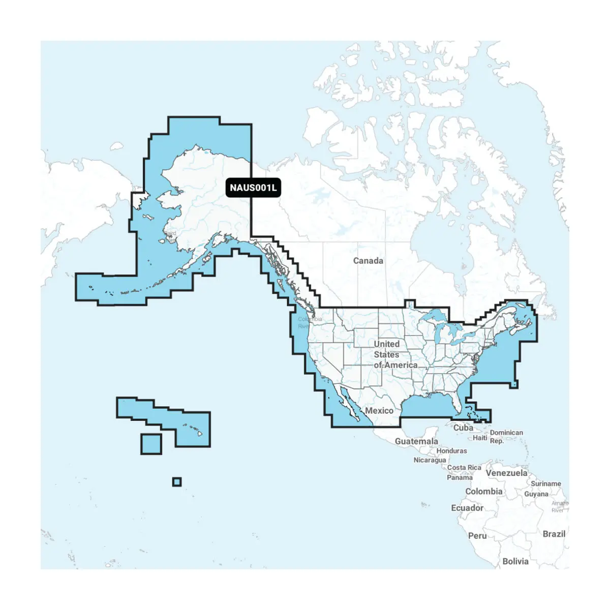 USA und Küste Kanadas - Seekarten