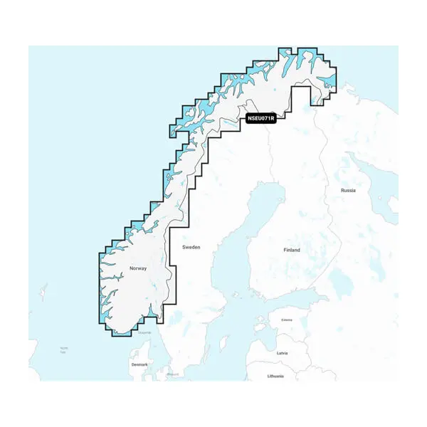 Norwegen, Seen & Flüsse – Seekarten für Binnengewässer