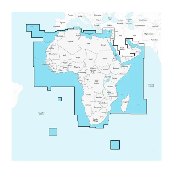 Africa & Middle East – Seekarten