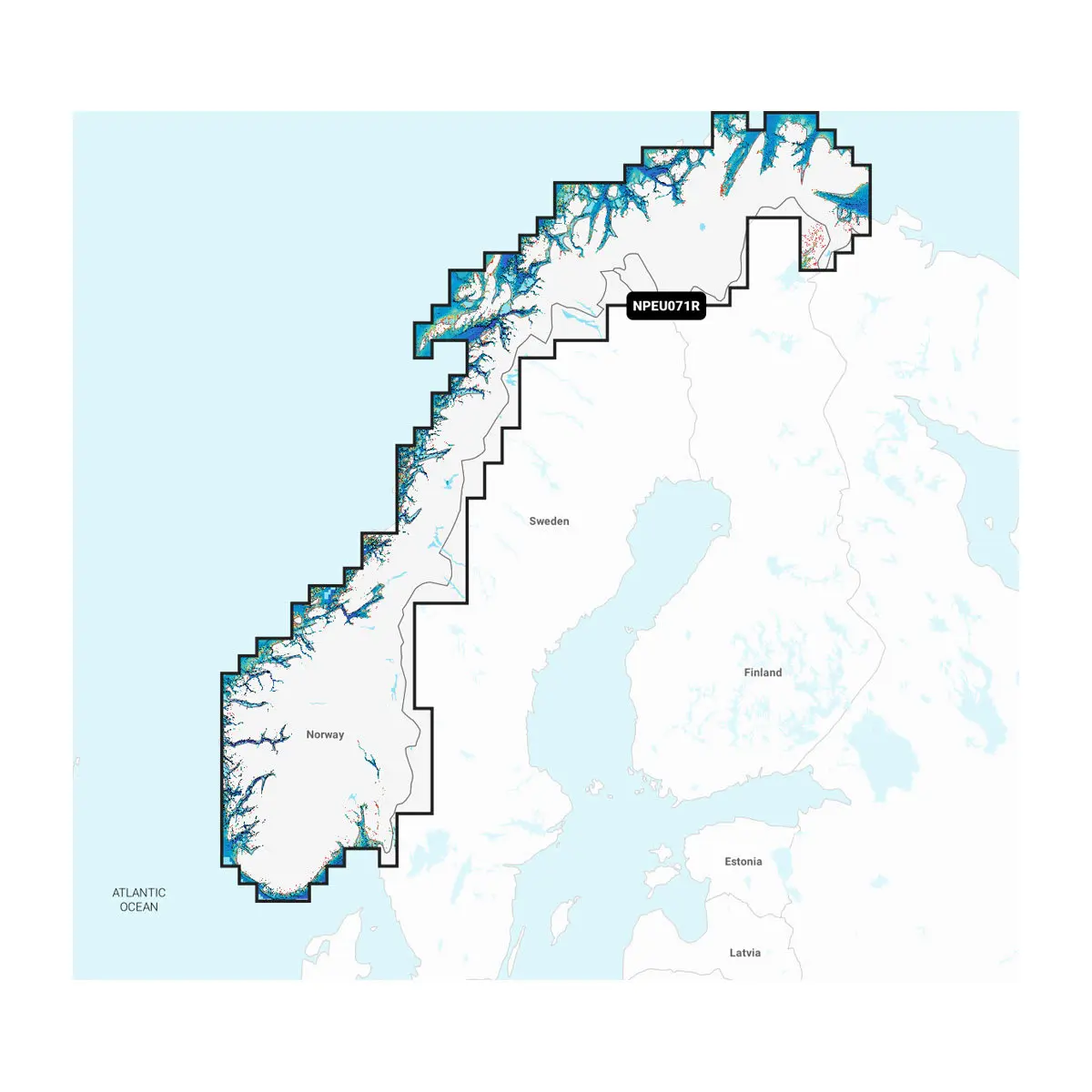 Norwegen, Seen und Flüsse - Seekarten für Binnengewässer