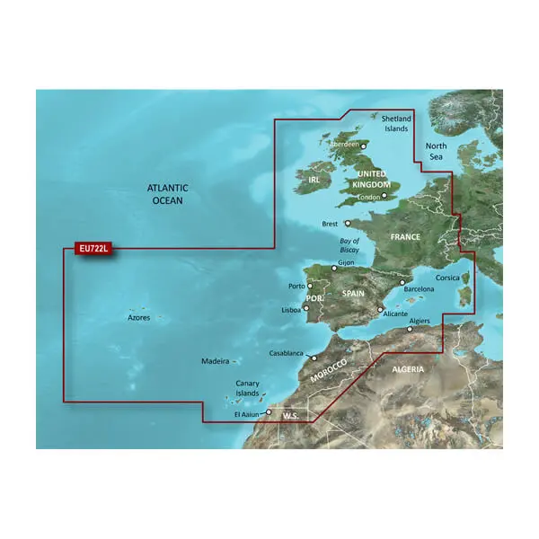 Europe Atlantic Coast Charts