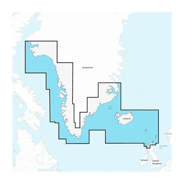 Grönland und Island – Seekarten