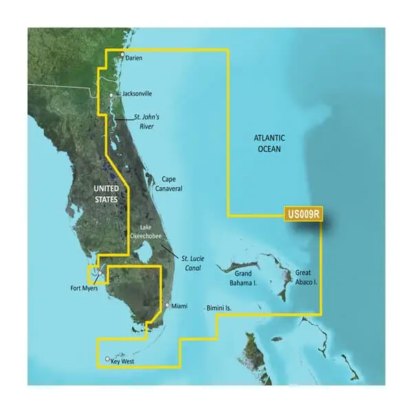 U.S., Jacksonville to Key West, FL Coastal Charts