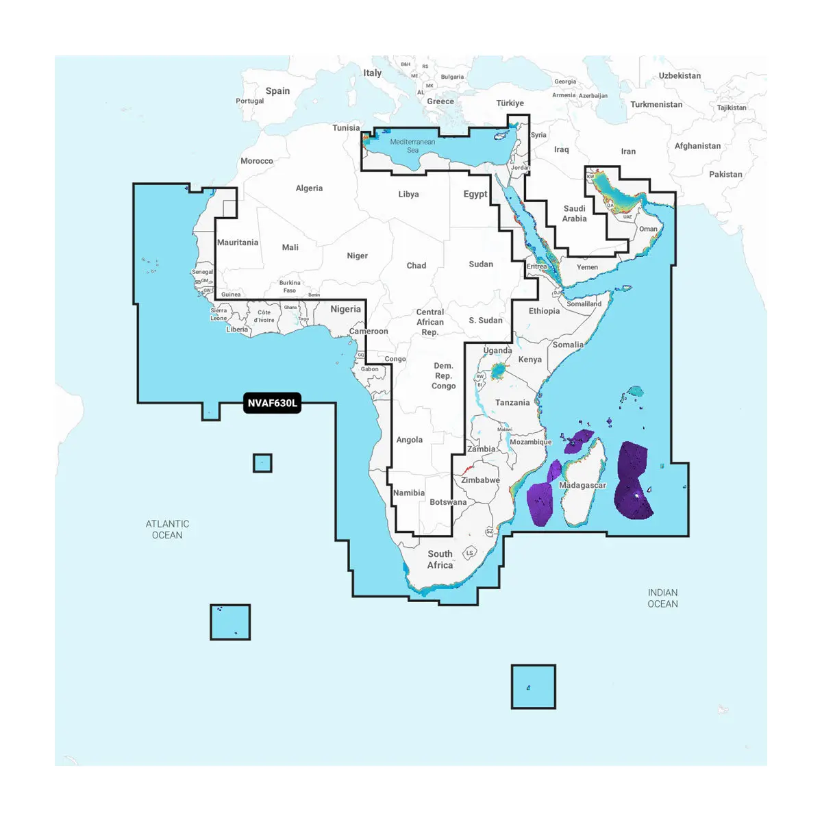 Africa & Middle East - Marine Charts